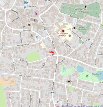 Lageplan - 3 Zimmer Etagenwohnung zur Miete in Lohne (Oldenburg)