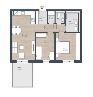 02_-1.-Obergeschoss_Haus-C-WE07.jpg - 3 Zimmer Etagenwohnung zum Kaufen in Nürnberg