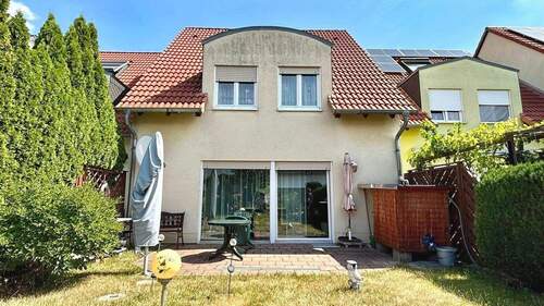 Hinteransicht - Reihenmittelhaus mit 128,00 m&sup2; in Elsteraue zum Kaufen