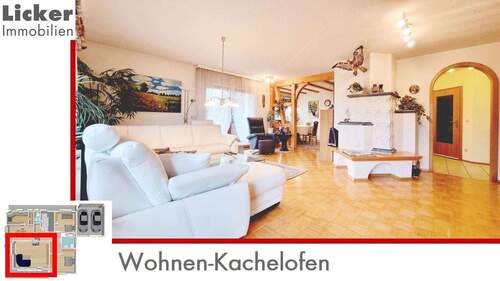 EG-Wohnen-Kachelofen - 