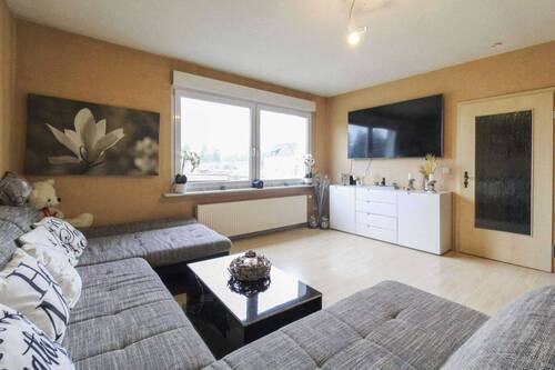 Wohnzimmer - Reihenendhaus mit 133,30 m² in Lüssow zum Kaufen