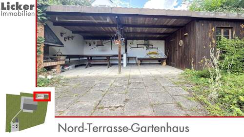 Nord-Terrasse-Gartenhaus - 