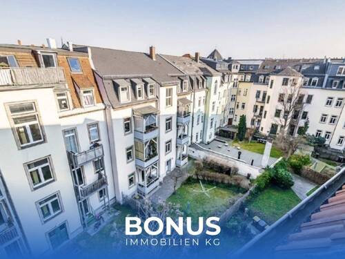 Herrliche Aussicht Innenbereich - Schicke 2-Zimmer-ETW über den Dächern von Dresden-Pieschen * ca. 58 m² * solide vermietet *