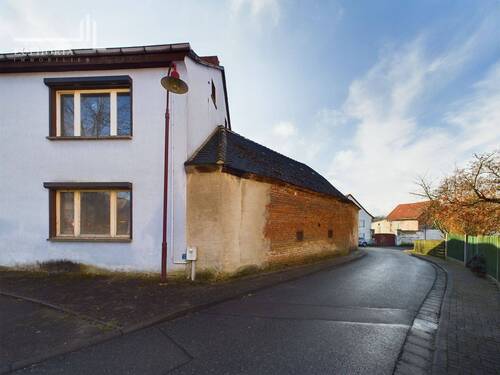 Ansicht Haus und Nebengebäude - Bauernhaus, Landhaus mit 156,80 m² in Crölpa-Löbschütz zum Kaufen