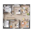 Flair 134 - Grundriss Erdgeschoss Vorlage 1 - 