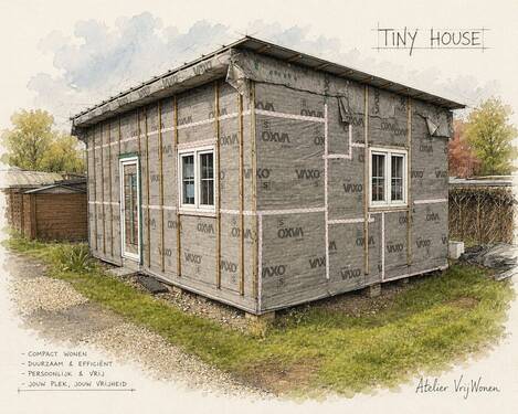 Bild 1 - Tiny House im Rohbau auf einem Campingplatz in Xanten zu verkaufen - Ausbau ganz nach Ihren Wünschen