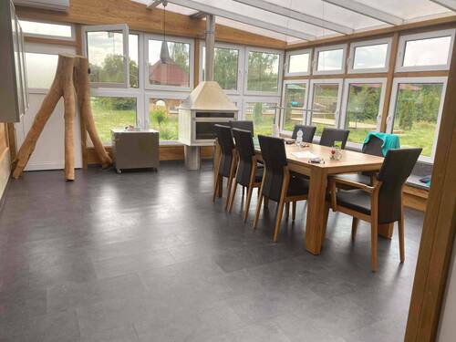 Wintergarten mit Kamin - 