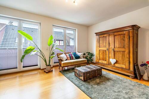 Wohnzimmer - Etagenwohnung mit 117,00 m&sup2; in Schwetzingen zum Kaufen