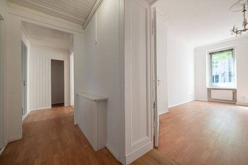 Sichtachse Wohnzimmer/Flur - 3 Zimmer Etagenwohnung in Berlin