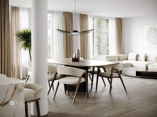 MUSTERFOTO WOHNEN-ESSEN-KOCH - 4 Zimmer Etagenwohnung zum Kaufen in Aachen