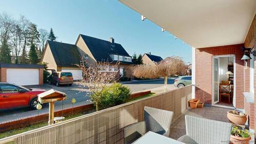 Balkonaussicht aus der Erdgeschosswohnung - Mehrfamilienhaus, Wohnhaus mit 161,00 m&sup2; in Hamm zum Kaufen