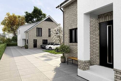 Zufahrt - Letzte verfügbare Einheit: Großzügige Neubau-Doppelhaushälfte mit Energieeffizienzklasse A+