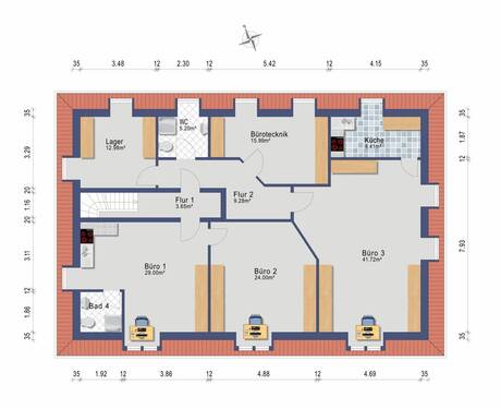 Dachgeschoss (Darstellung und Maßangaben sind ohne Gewähr) - 