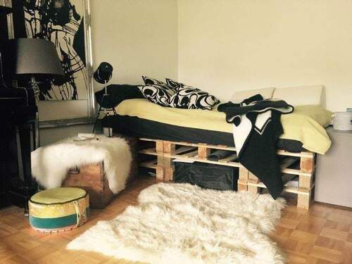 7.) Schlafbereich im Wohnzimmer - 