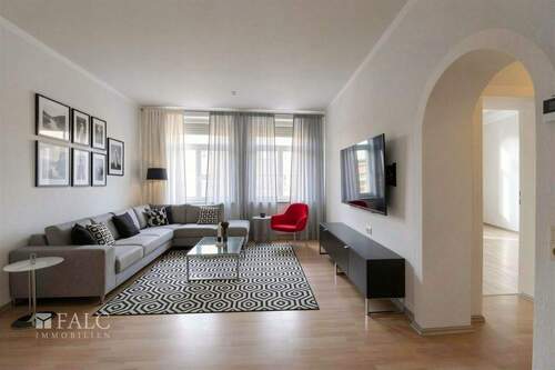 Wohnzimmer (Beispieleinrichtung) - Etagenwohnung mit 65,00 m&sup2; in Stolberg zur Miete