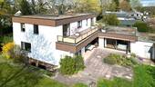 Luftaufnahme1 - Attraktiver 1-Familien-Bungalow nebst 2 Garagen und Privatstraßenanteil in bevorzugter Wohnlage