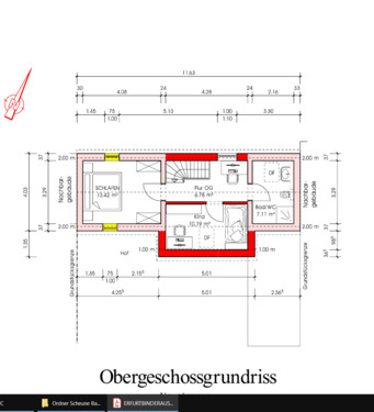 Neuplanung OG - Scheune mit Bauvorbescheid zum Umbau für ein Stadthaus
