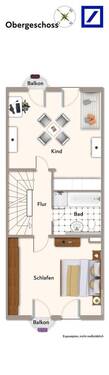 Obergeschoss - Reihenmittelhaus mit 126,10 m² in Berlin zum Kaufen