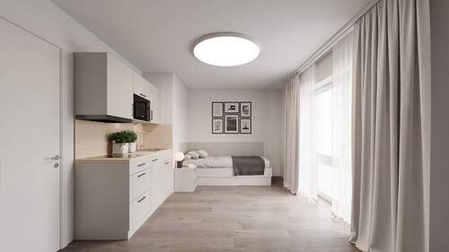 Wohnbereich - Etagenwohnung mit 32,20 m&sup2; in Eching zum Kaufen