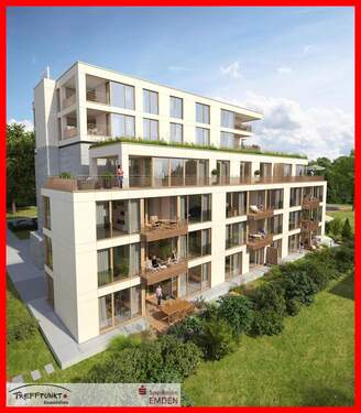 Außenansicht Süd-West - 3 Zimmer Etagenwohnung zum Kaufen in Emden