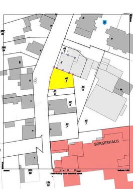BAUGRUNDSTÜCK gelb markiert - Grundstück zum Kaufen in Bruchköbel