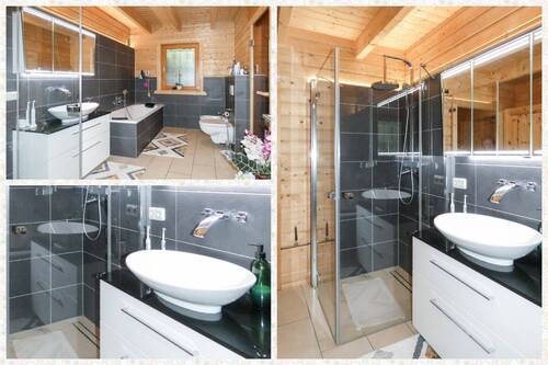 Dusche und XXL Badewanne - 