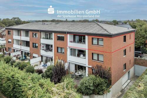 Vogelperspektive - Solide Eigentumswohnung in ruhiger Lage Neubeckums!