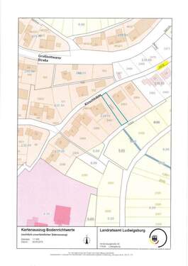 Lageplan mit Leitung (Seite 1) - Grundstück in Mundelsheim zum Kaufen