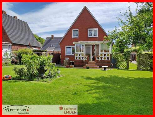 Gartenansicht - Einfamilienhaus mit 85,00 m&sup2; in Emden zum Kaufen