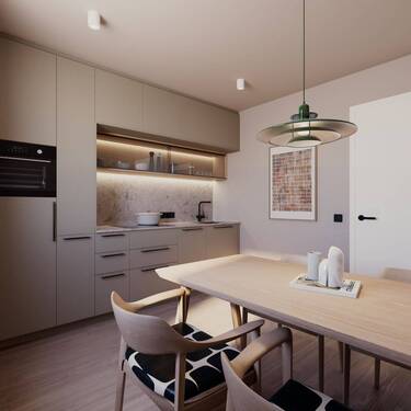 Einrichtungsbeispiel Küche - 2 Zimmer Etagenwohnung in München