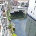 direkter Blick auf den Uhlenhorster Kanal - 