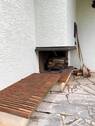Außenkamin auf der Terrasse - 
