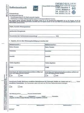 Selbstauskunft - Etagenwohnung mit 120,00 m² in Waldshut zur Miete