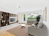 Wohnzimmer gerendert - Etagenwohnung mit 63,00 m² in Stuttgart zum Kaufen