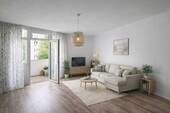 Wohnzimmer KI - Moderne 2-Zimmer-Wohnung mit Balkon in gepflegter Lage