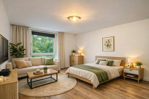 Schlafzimmer KI - 2 Zimmer Etagenwohnung zum Kaufen in Frankfurt am Main