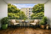 Balkon KI - 2 Zimmer Etagenwohnung in Frankfurt am Main
