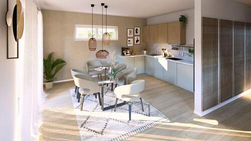 Ansicht Küche und Essbereich - Einfamilienhaus mit 148,00 m² in Emsdetten zum Kaufen