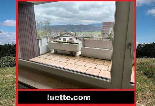 Fernblick - Vermietete 4 ½-Zi-ETW, Rheinblick, beliebte Lage Waldshut-Haspel, grosser Blk. + Terrasse, Grst, Fenster und innen er...
