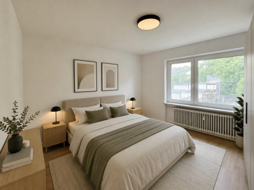 Großzügiges Schlafzimmer eingerichtet 1 - 