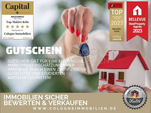 Immobilienbewertung durch Gutachter COLOGNE IMMOBLIEN - 
