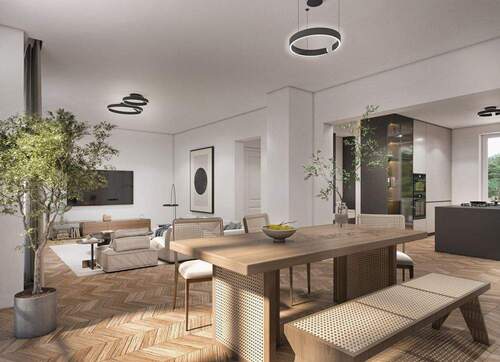 Wohnzimmer - 6 Zimmer Doppelhaushälfte zum Kaufen in Bonn