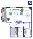 farbiger Grundriss - 