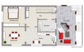 Hinterhaus - Grundriss Obergeschoss - Wohnung 02 - 