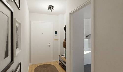 Visualisierung des Eingangsbereiches der Eigentumswohnung - Etagenwohnung mit 102,30 m² in Göhren zum Kaufen