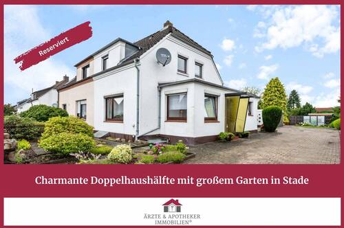 Ärzte & Apotheker Immobilien - Charmante Doppelhaushälfte mit großem Garten in Stade