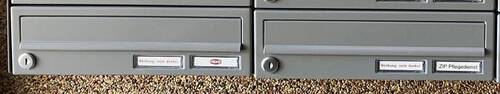 neue Briefkastenanlage - 