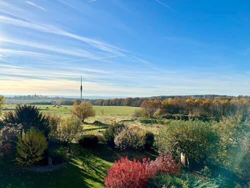 wunderschöner Blick vom Balkon - 5 Zimmer Einfamilienhaus zum Kaufen in Dresden