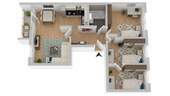 Grundriss der Wohnung - 