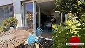 Schönes Ambiente! - Mediterranes Ambiente! Exklusive 5-Zi. Eigentumswohnung über 2 Etagen mit Dachgarten.